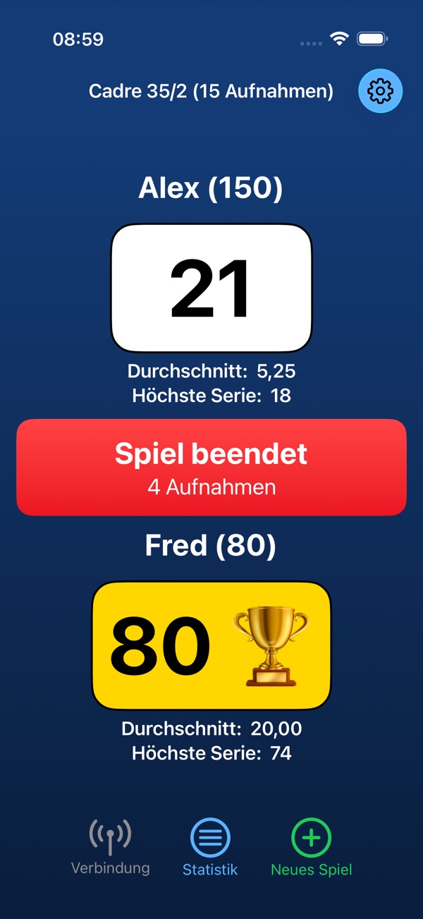 CarambolCounter Game Over